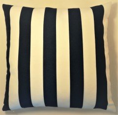 43x43 Lacivert Çizgili Kırlent